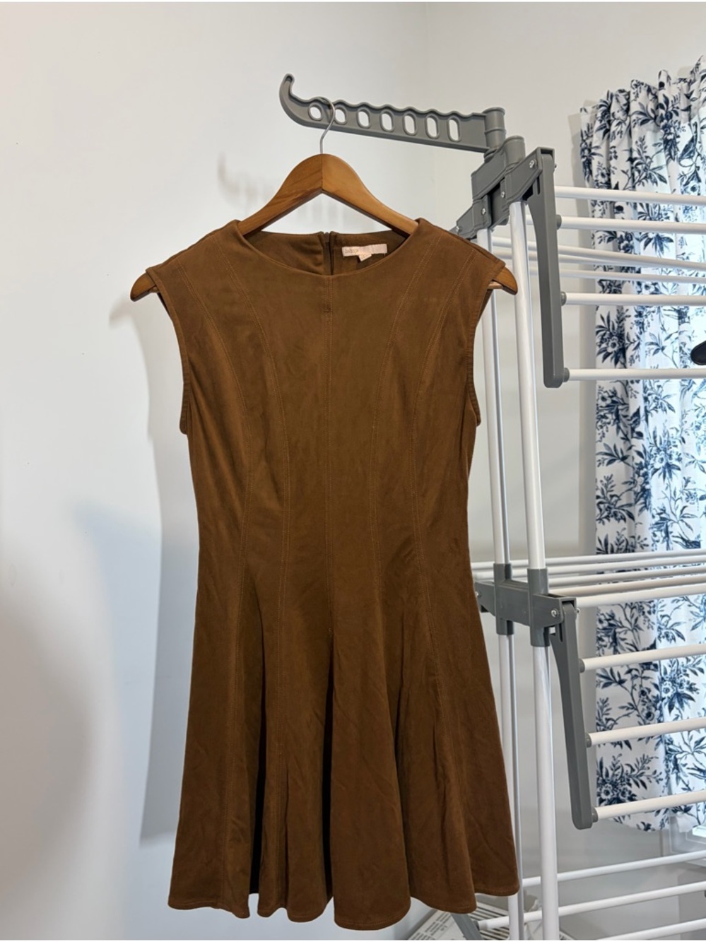 BeBop Brown Sleeveless Fit-and-Flare Mini Dress